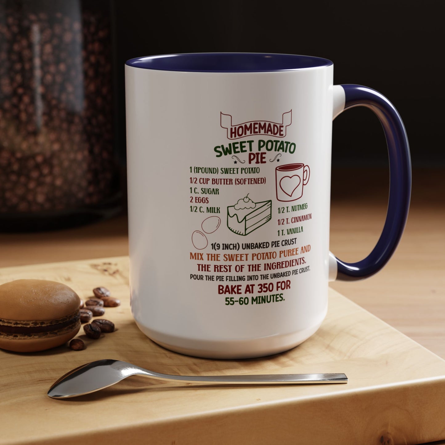Christmas Mug - Homemade Sweet Potato Pie Recipe