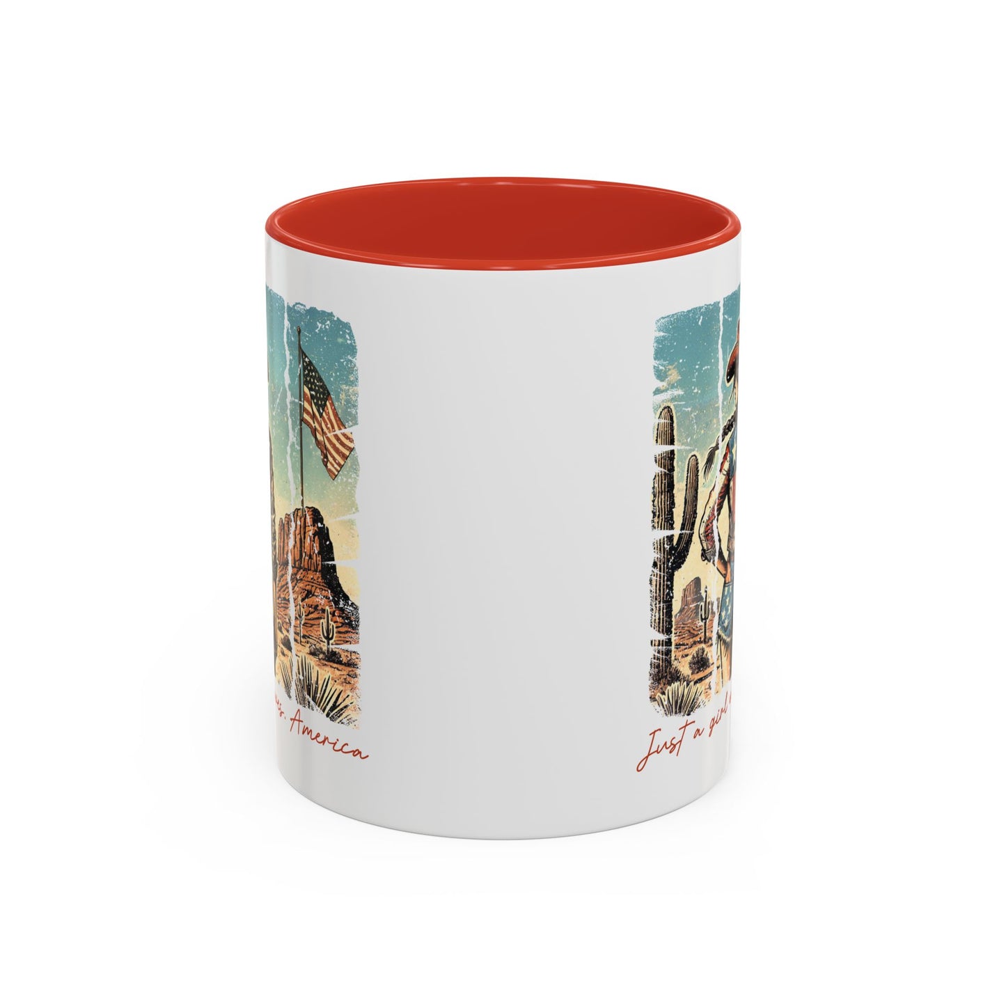 4th of July Mug - Just a Girl Who Loves America