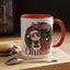Christmas Mug - Merry Christmas Red Text Cat Presents Wreath