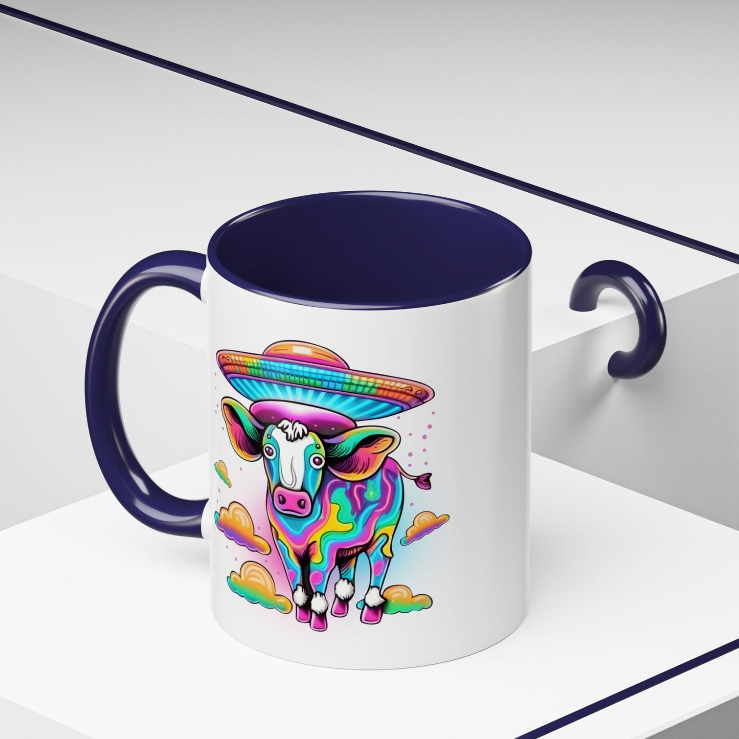 Alien Mug - Multicoloured Cow
