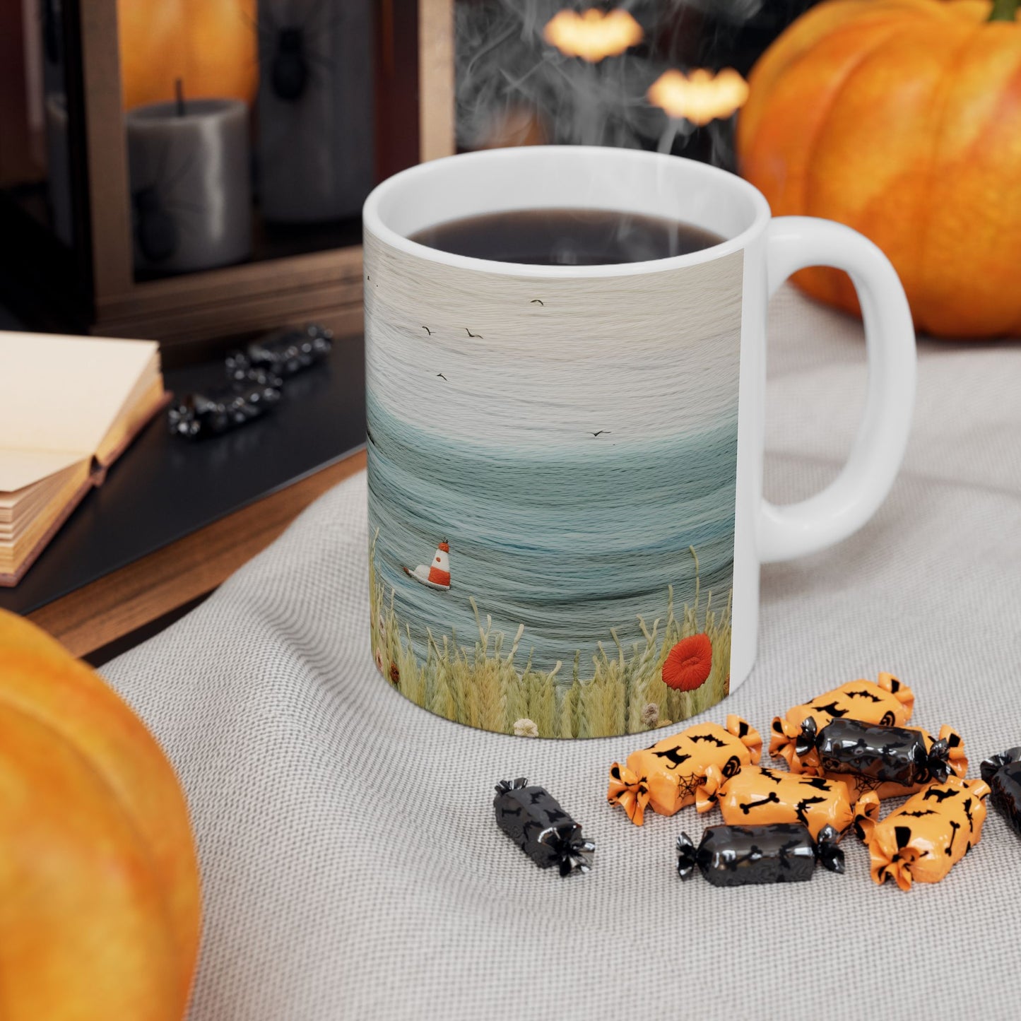 Artistic Mug - Felted Lighthouse 7