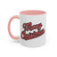 Christmas Mug - Merry Christmas Red & Black Baseball Text