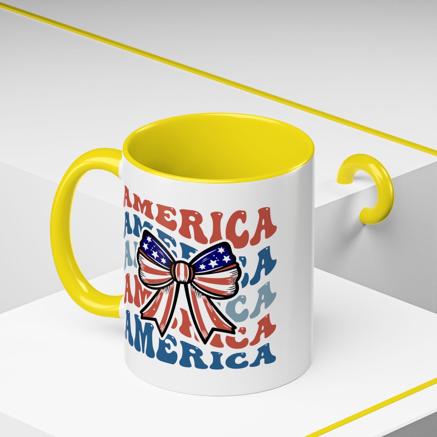 4th of July Mug - America Bow