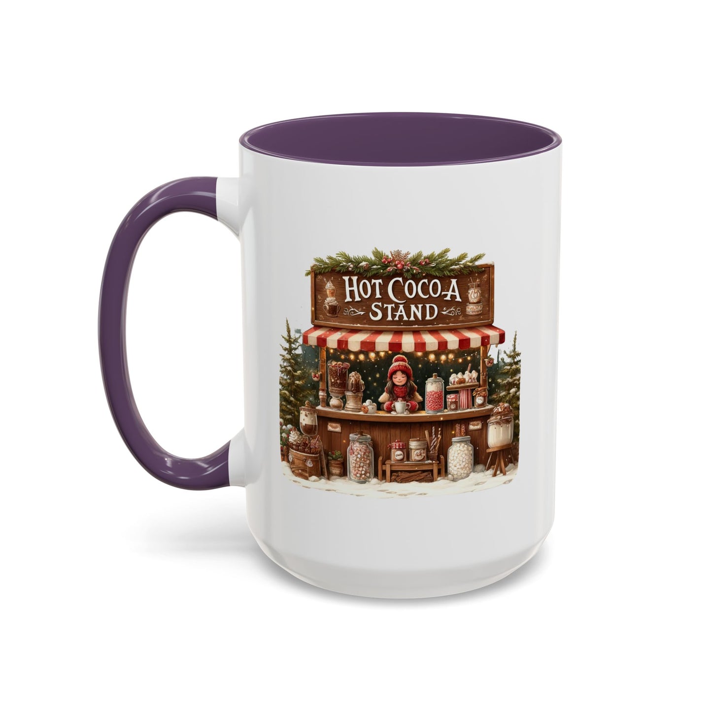 Christmas Mug - Hot Cocoa Stand White Text