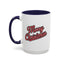 Christmas Mug - Merry Christmas Red & Black Baseball Text