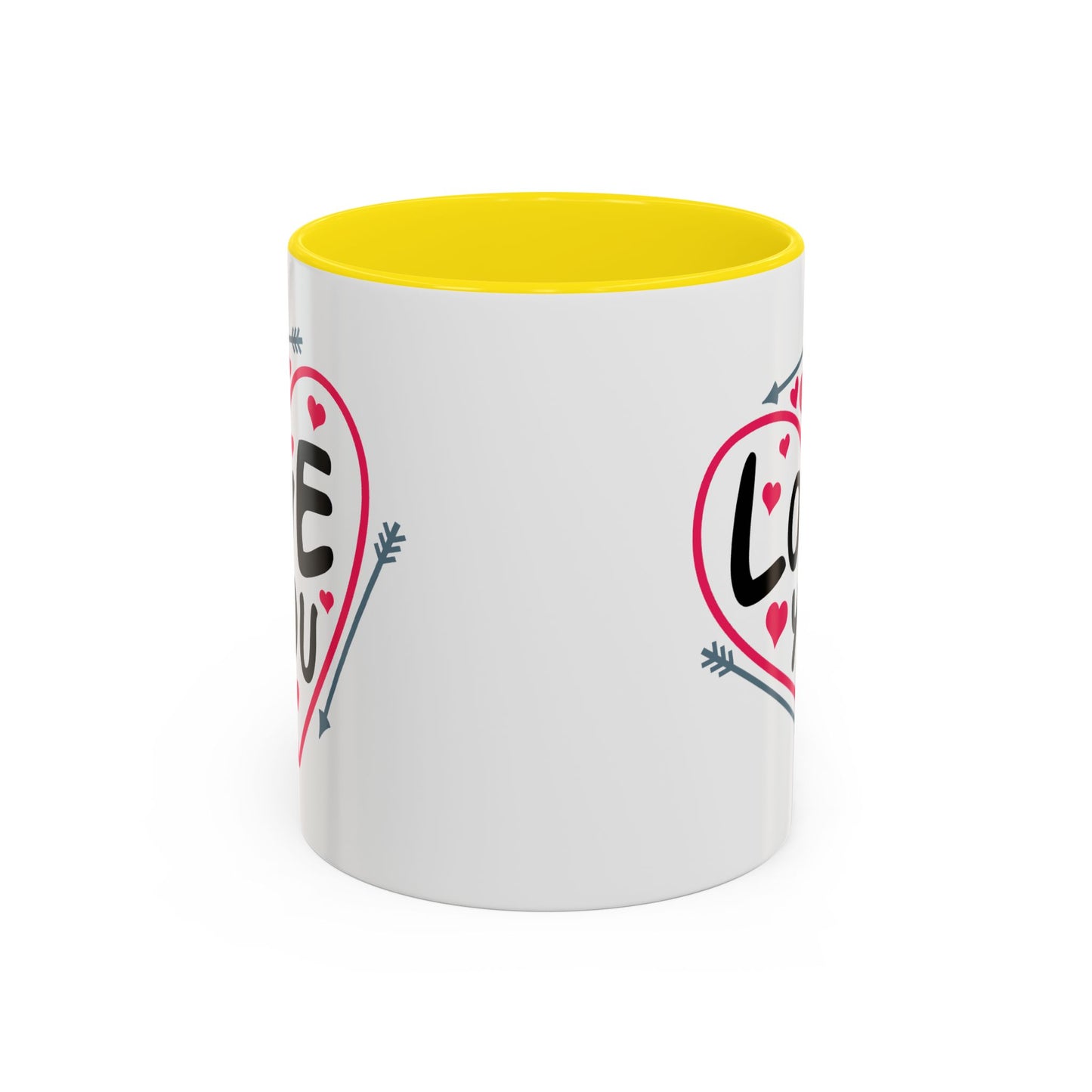Valentine's Day Mug - Love You Heart Arrows