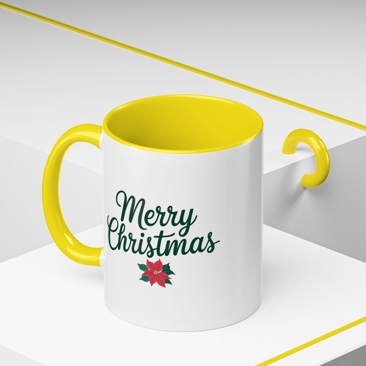 Christmas Mug - Merry Christmas Green Text