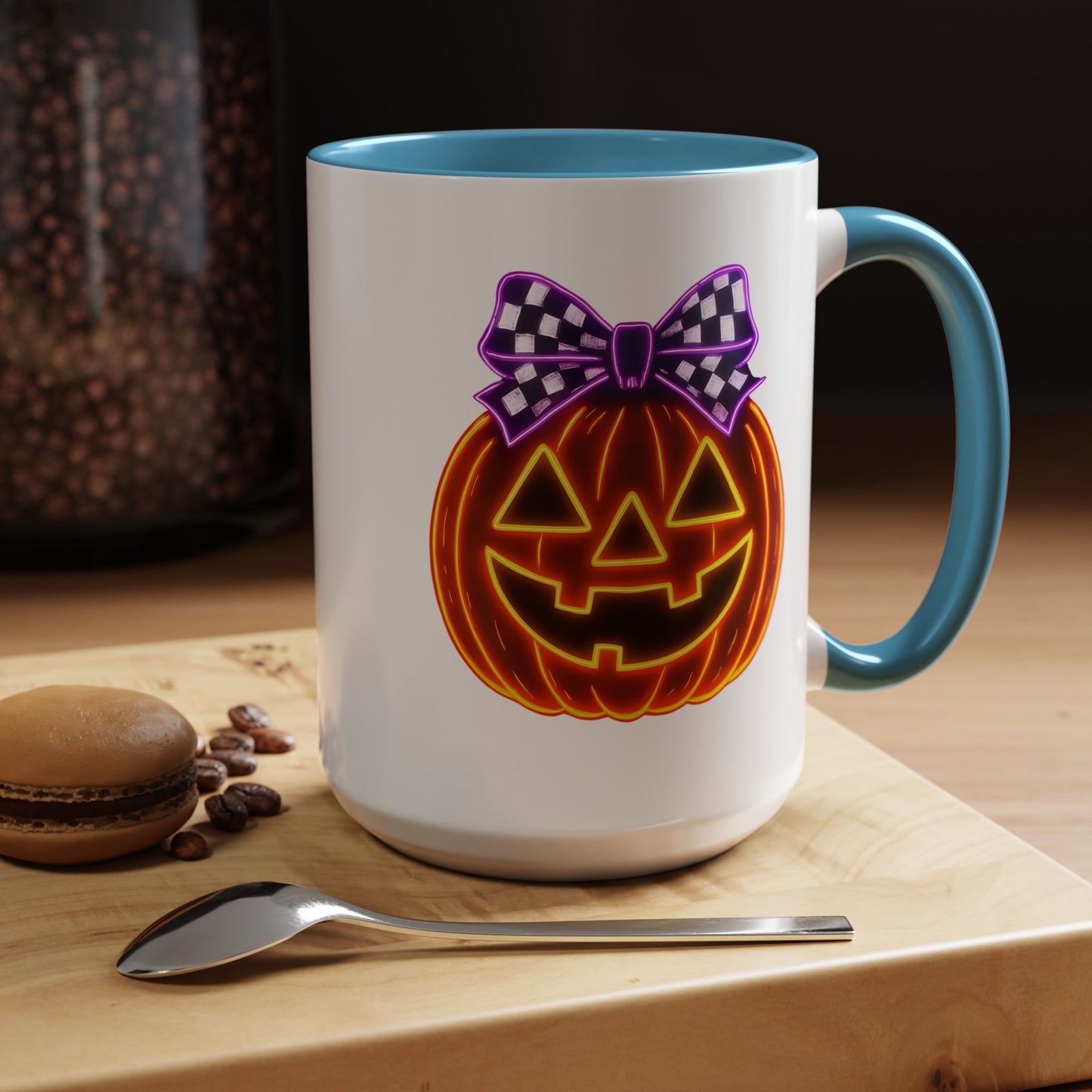 Halloween Mug - Purple Bow's Pumpkin