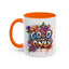 Wellness Mug - Good Vibes Only Graffiti Flowers