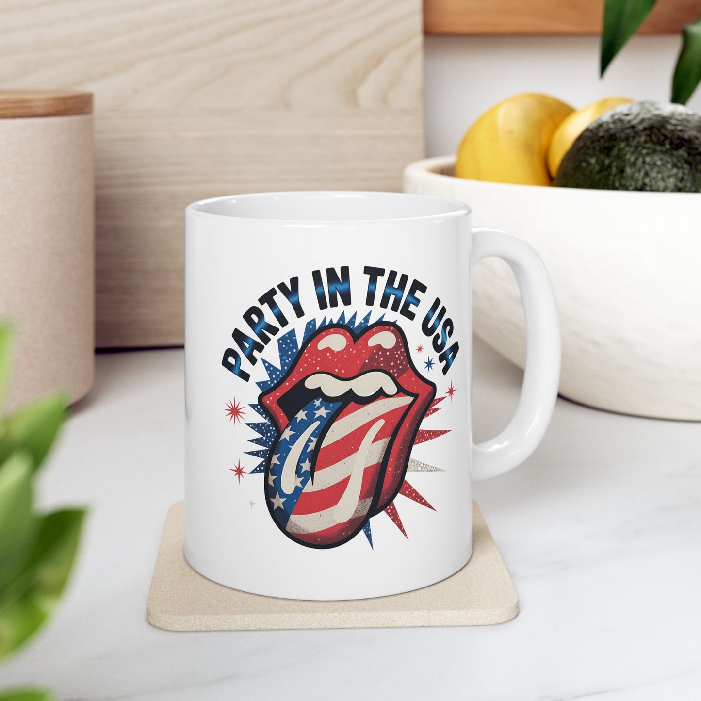 4th of July Mug - Party in the USA Tongue