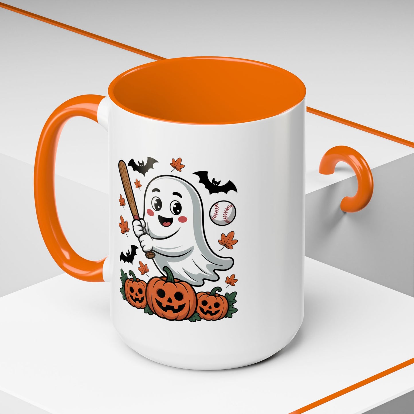 Halloween Mug - Ghost With Baseball Bat
