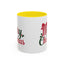 Christmas Mug - Merry Christmas Red & Green Text Bow