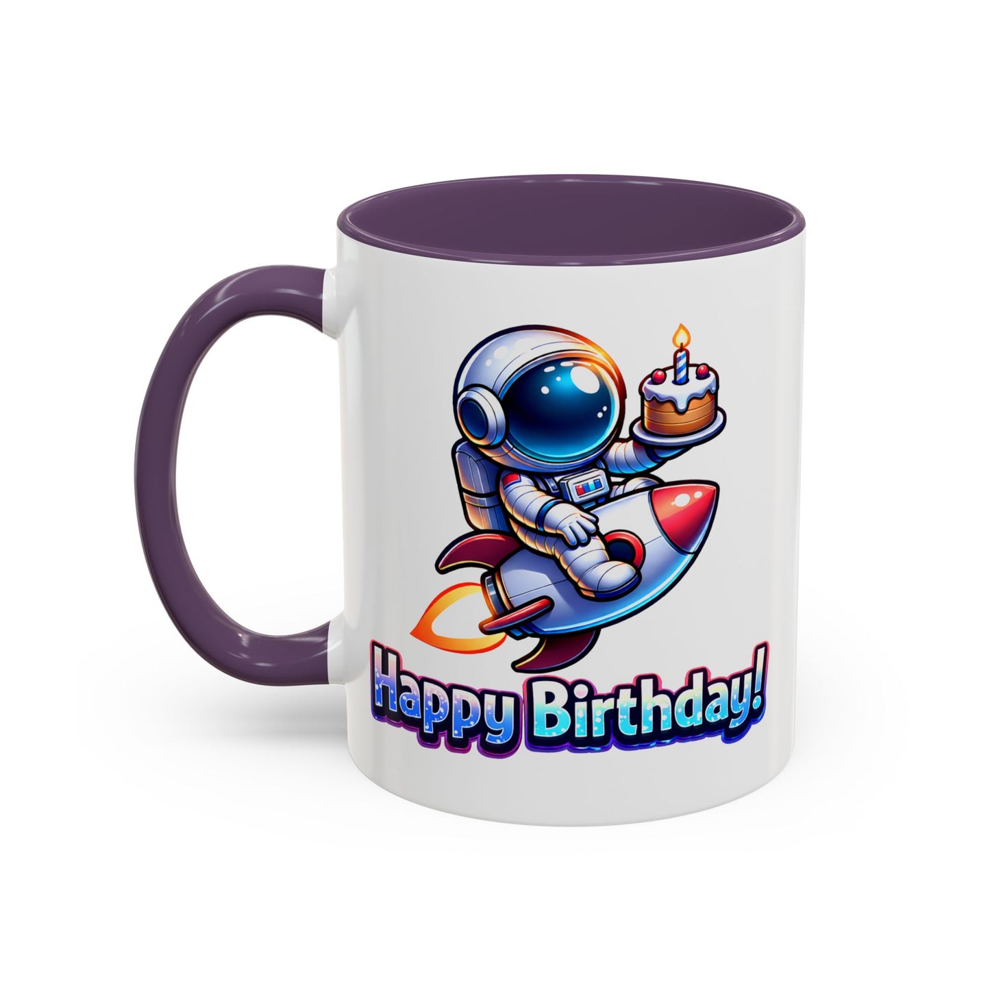 Birthday Mug - Astronaut Rocket