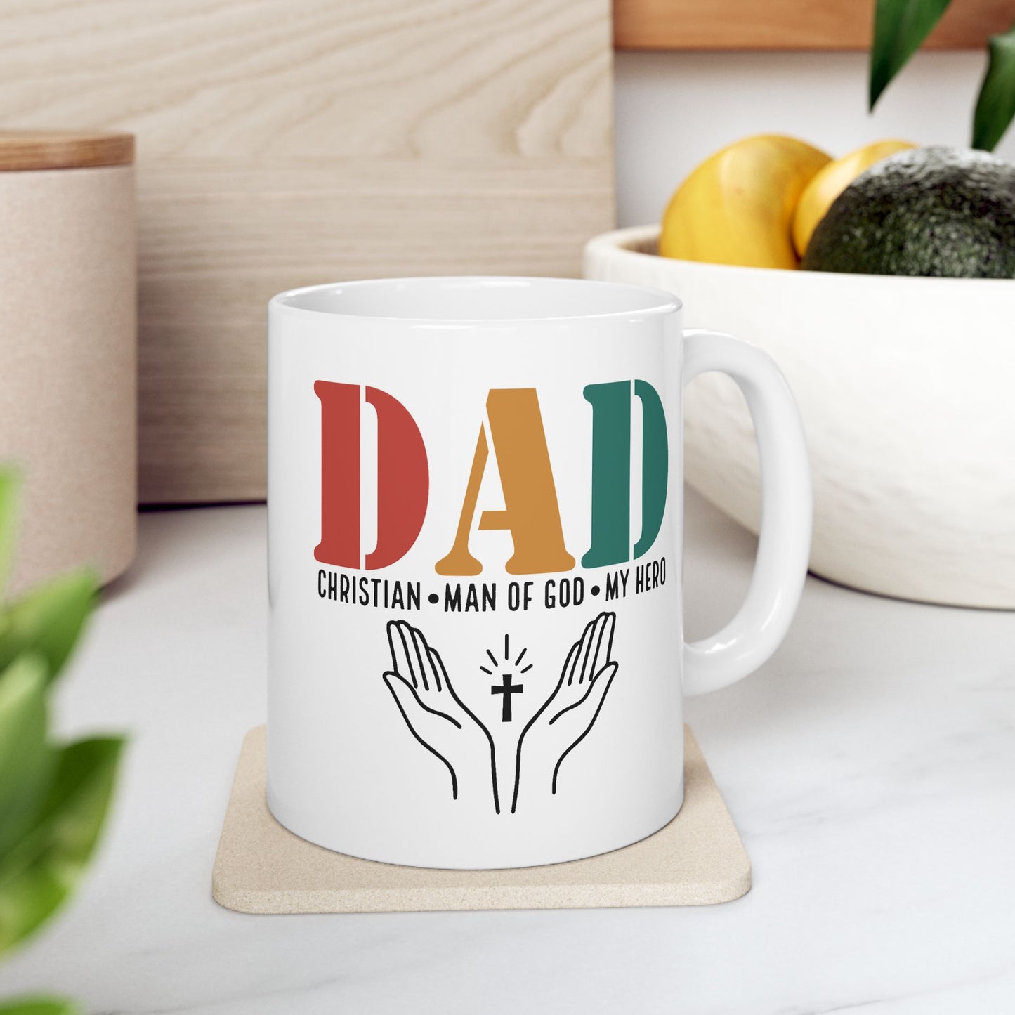 Father's Day Mug - Dad Man Of God