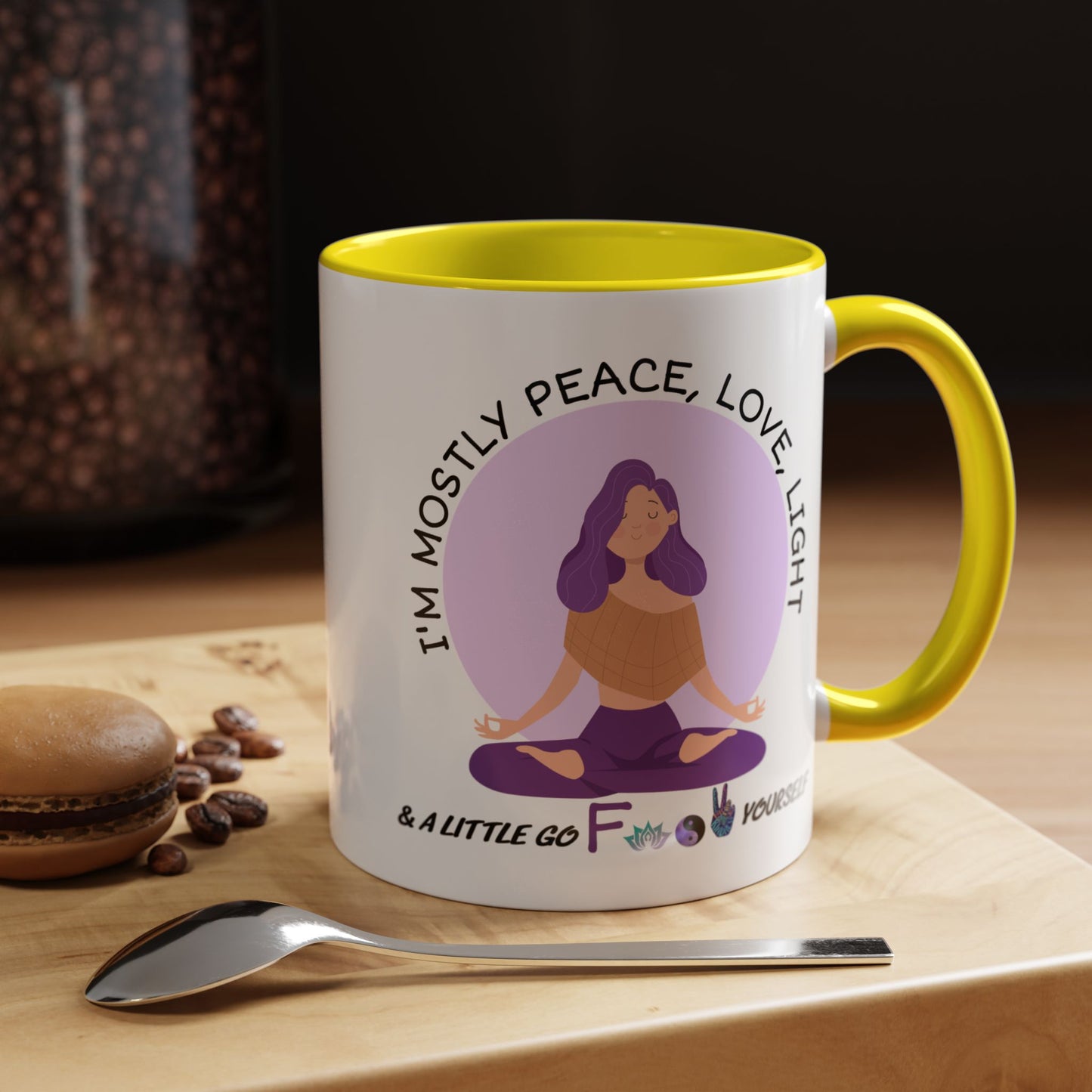 Adult Mug - I'm Mostly Peace, Love, Light