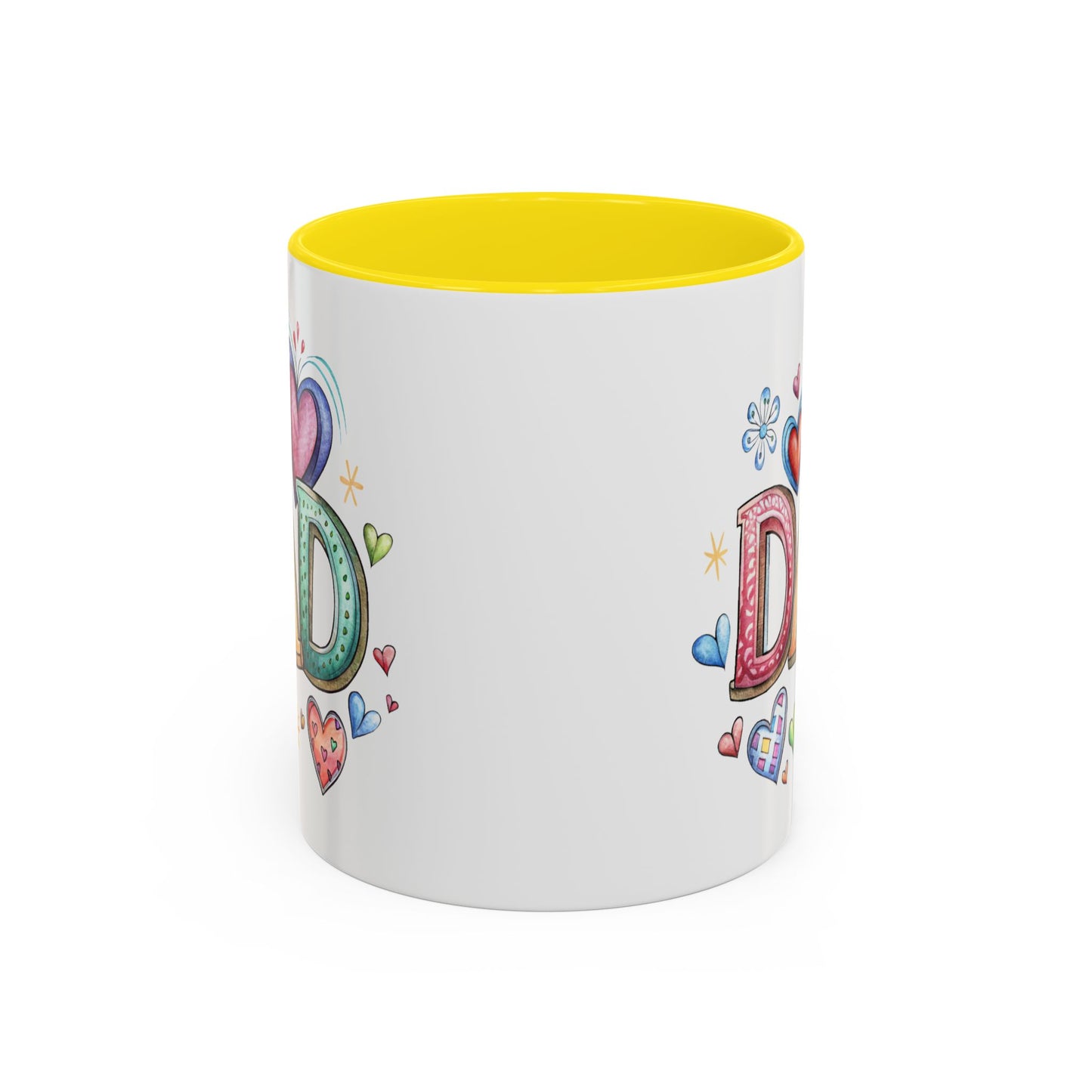 Father's Day Mug - Dad Hearts