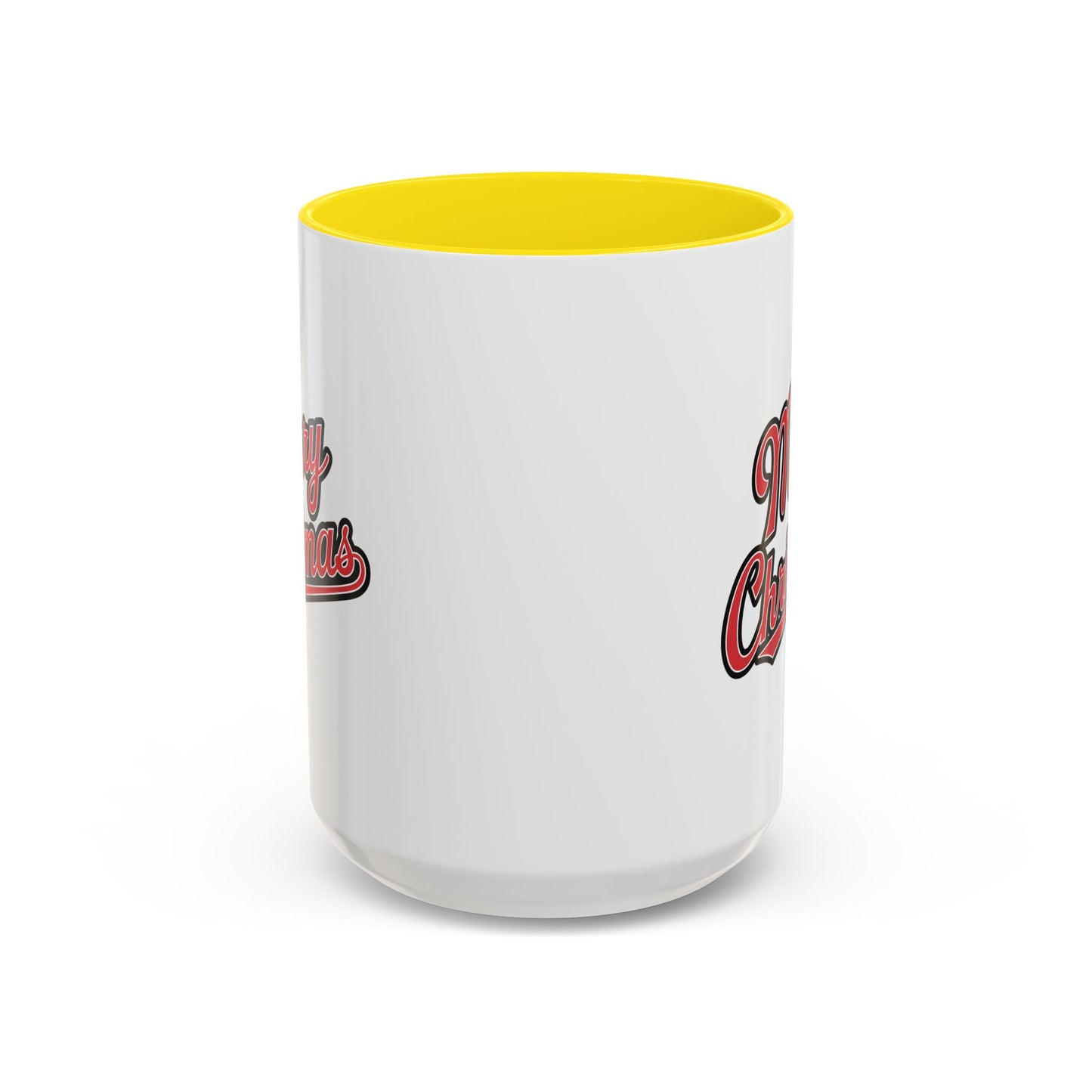 Christmas Mug - Merry Christmas Red & Black Baseball Text