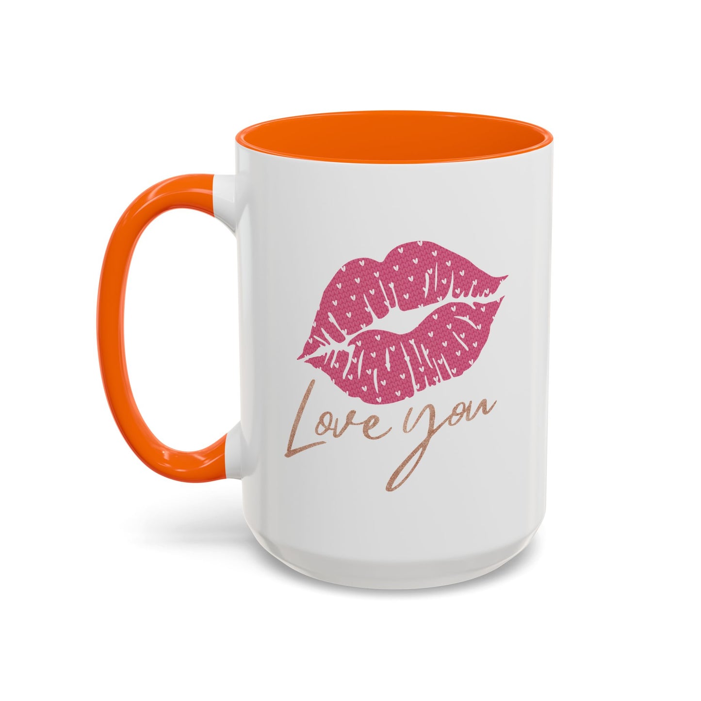 Valentine's Day Mug - Love You Lips Kiss