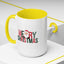 Christmas Mug - Merry Christmas Green & Red Text Santa