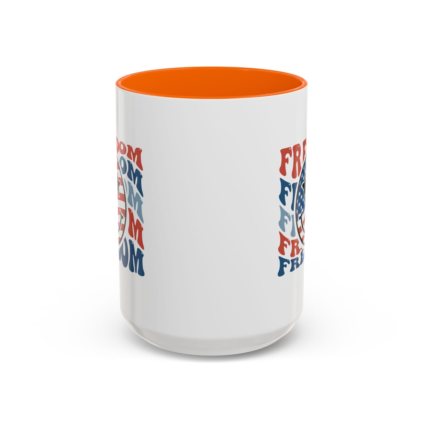 4th of July Mug - Freedom Smiley Face