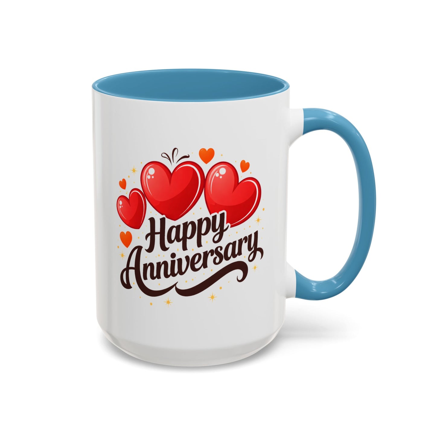 Anniversary Mug - Happy Anniversary Hearts