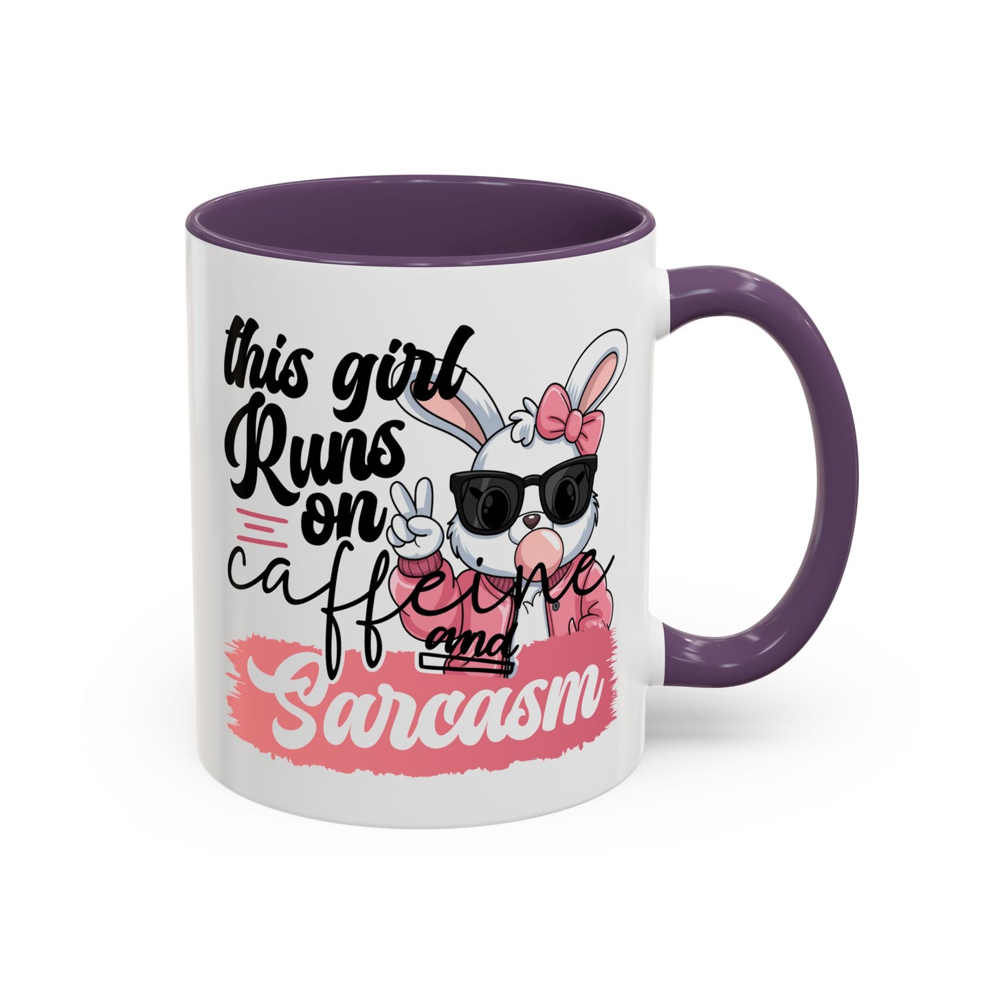 Humor Mug - This Girl Runs on Caffeine & Sarcasm