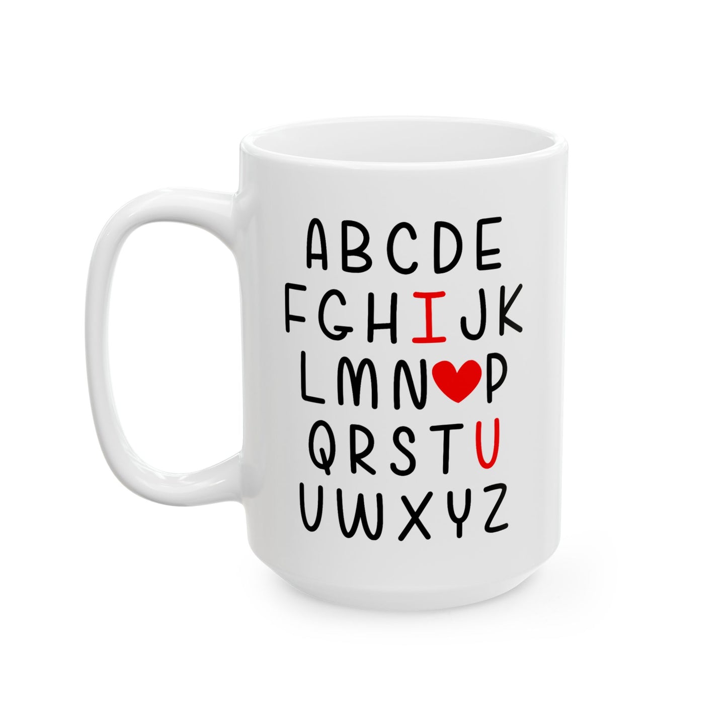 Anniversary Mug - I Love You Alphabet