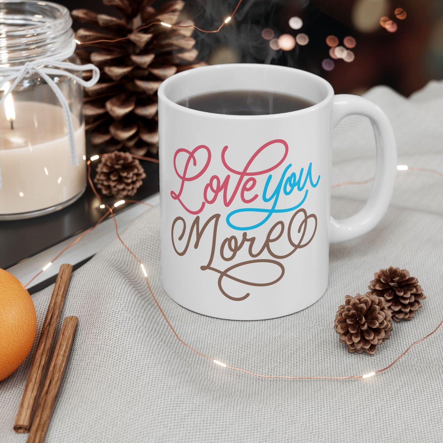 Anniversary Mug - Love You More Graphic