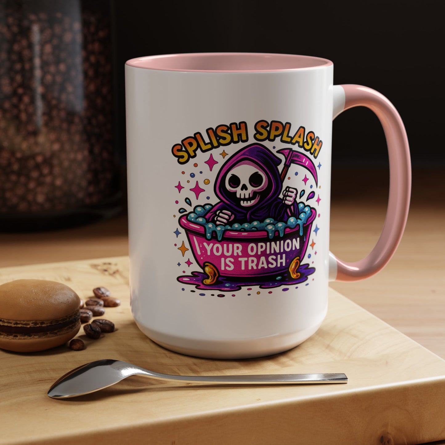 Humor Mug - Splish Splash Your Opinion is Trash
