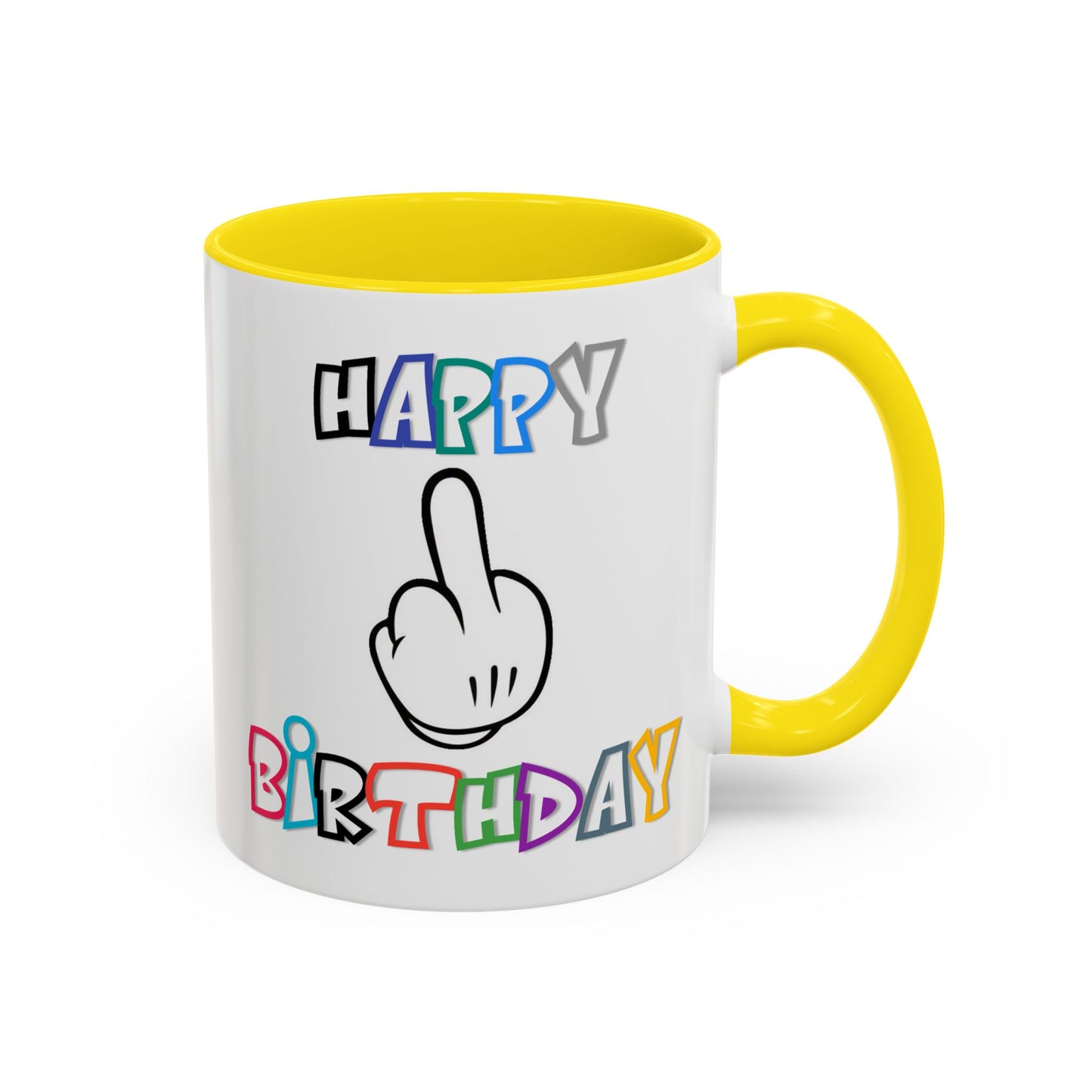 Adult Mug - Happy Birthday Middle Finger