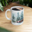 Christmas Mug - Snowy Landscape Train Wrap 1