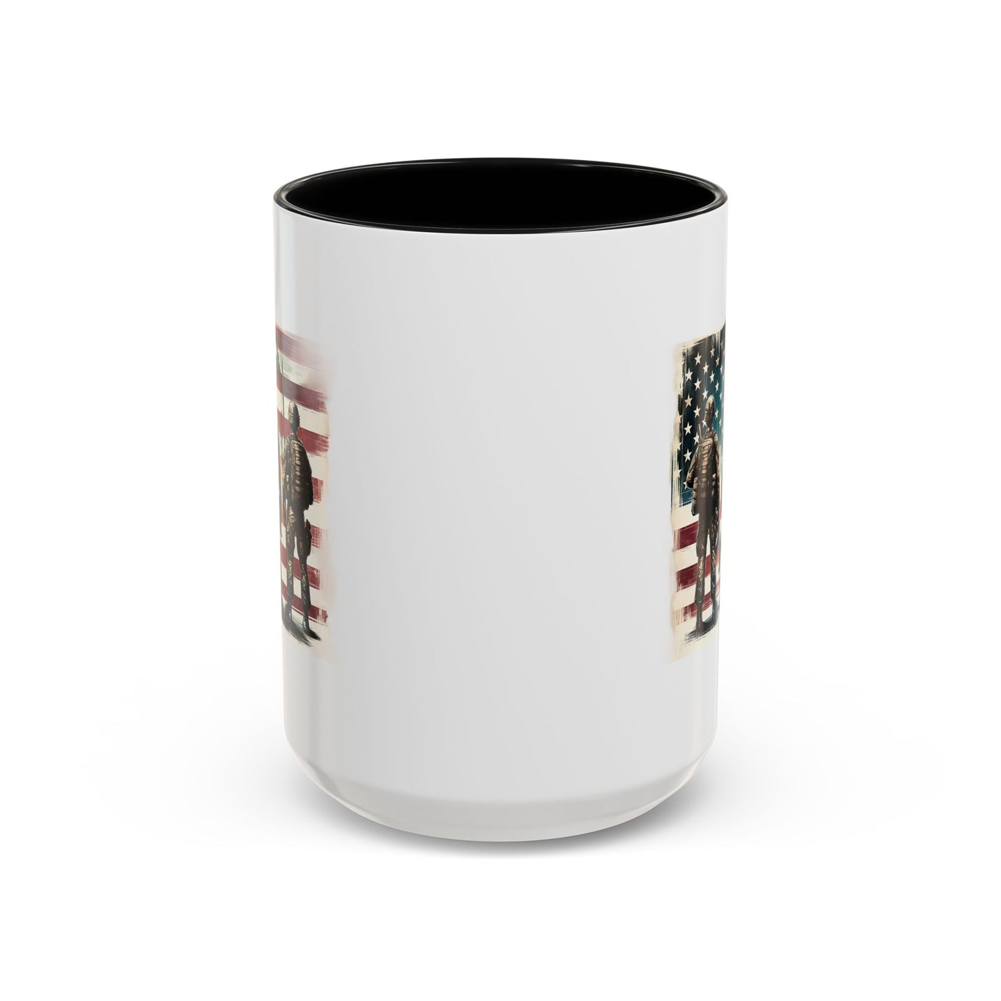 4th of July Mug - Soldiers American Flag