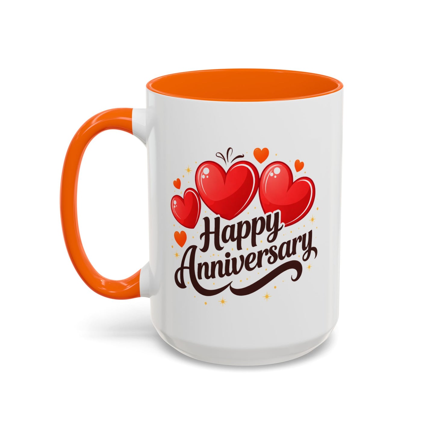 Anniversary Mug - Happy Anniversary Hearts