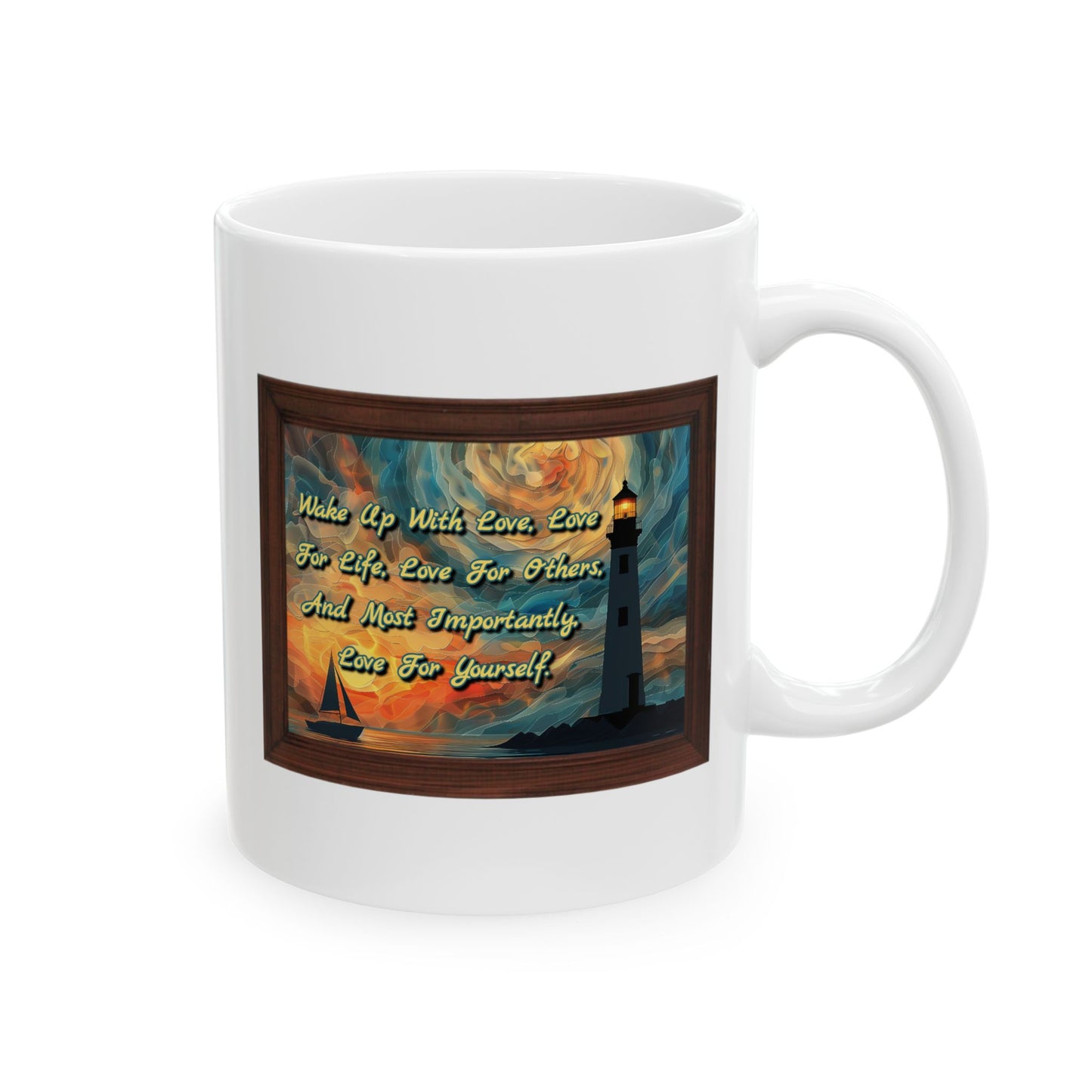 Motivation Mug - Wake Up With Love