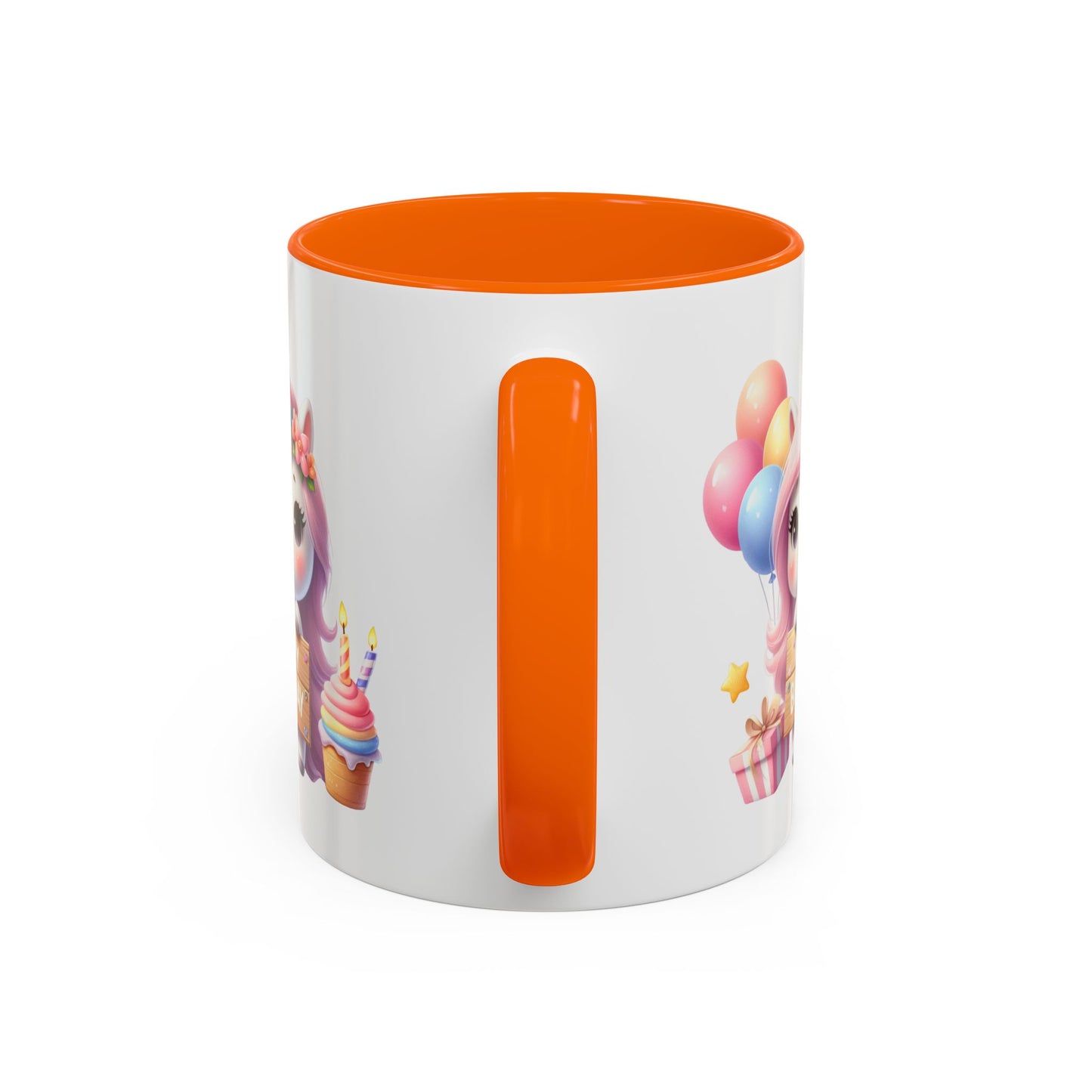 Birthday Mug - Girl Unicorn Happy Birthday Sign 2