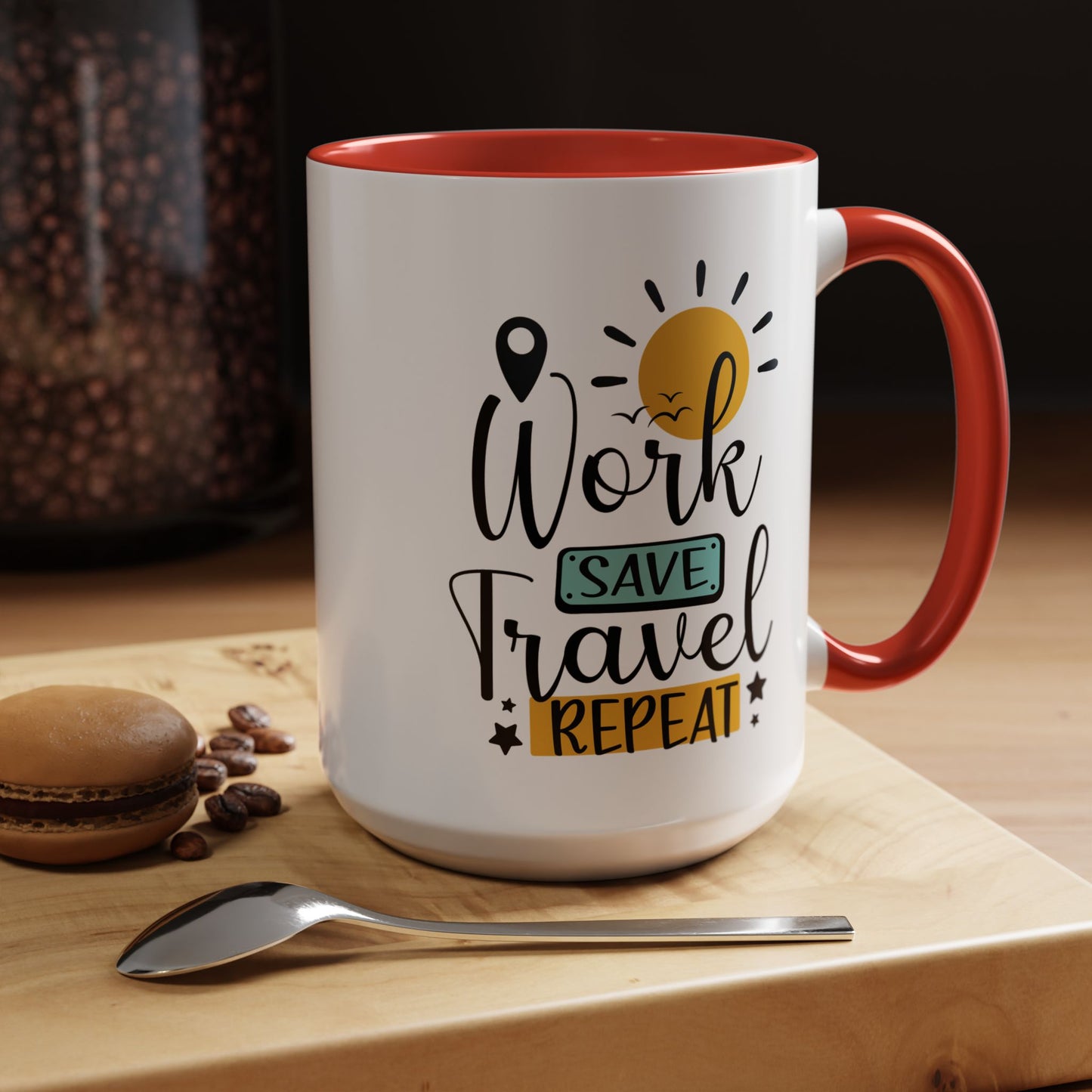 Adventure Mug - Work Save Travel Repeat