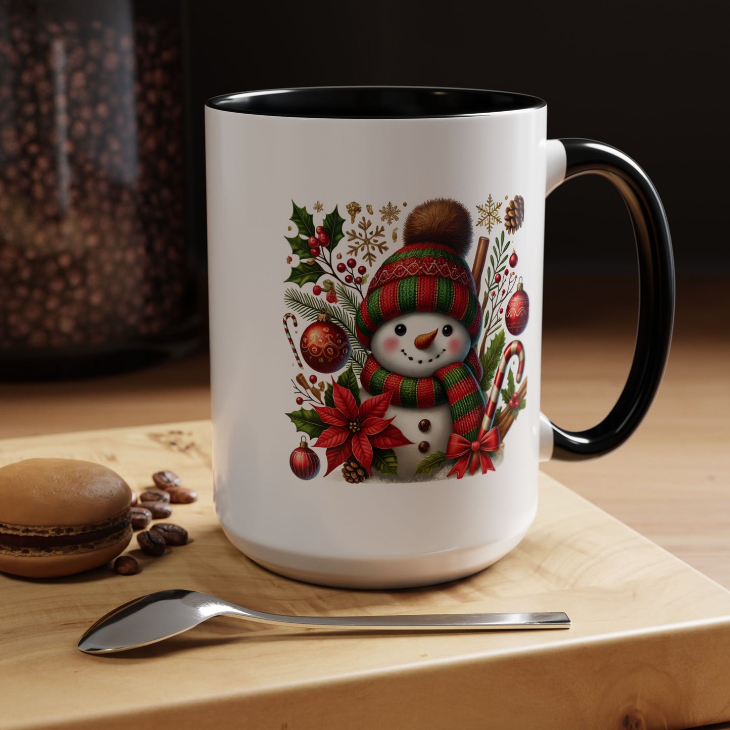 Christmas Mug - Red and Green Snowman