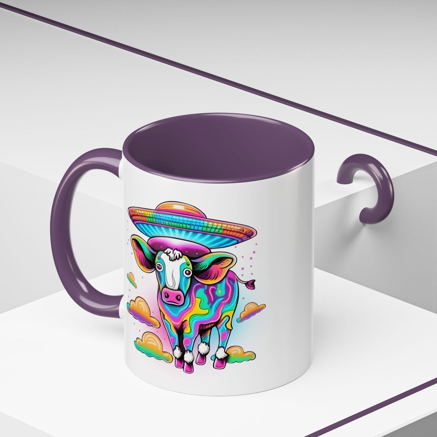 Alien Mug - Multicoloured Cow