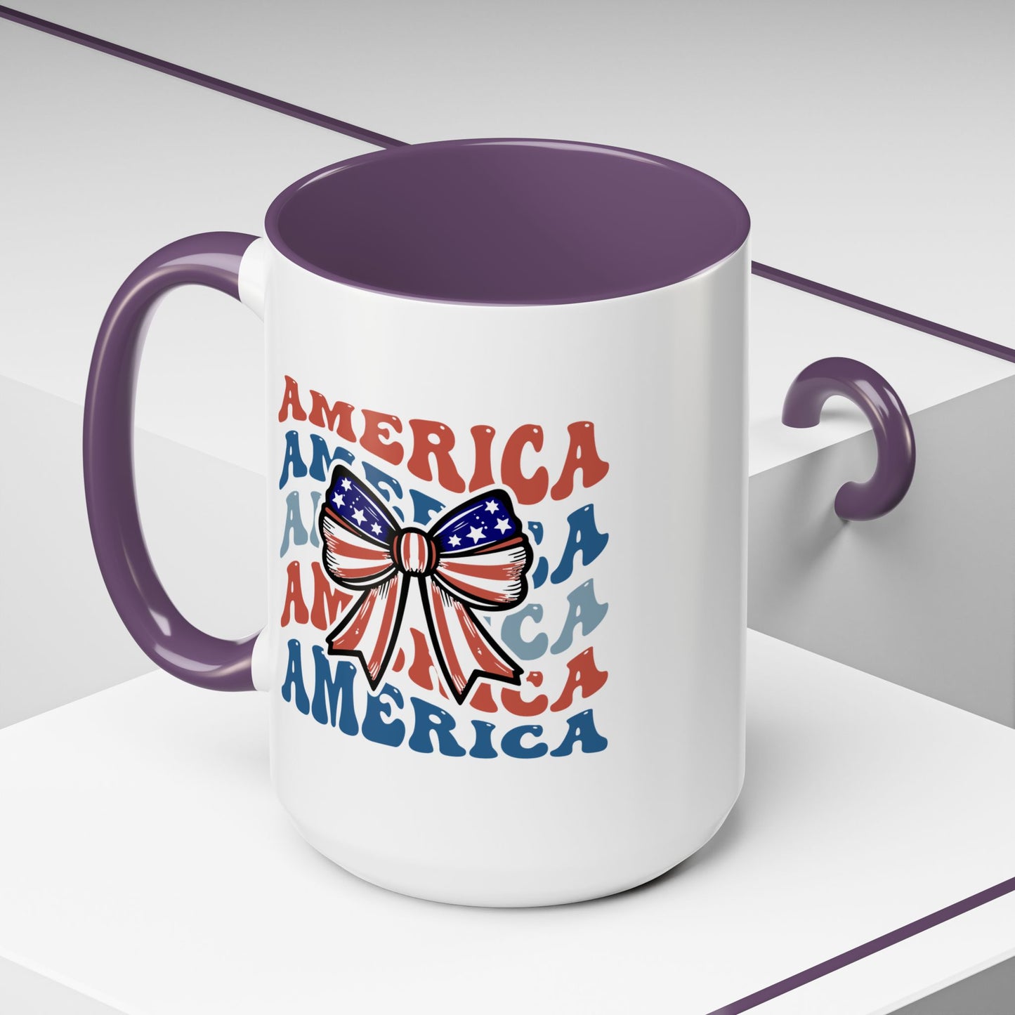 4th of July Mug - America Bow