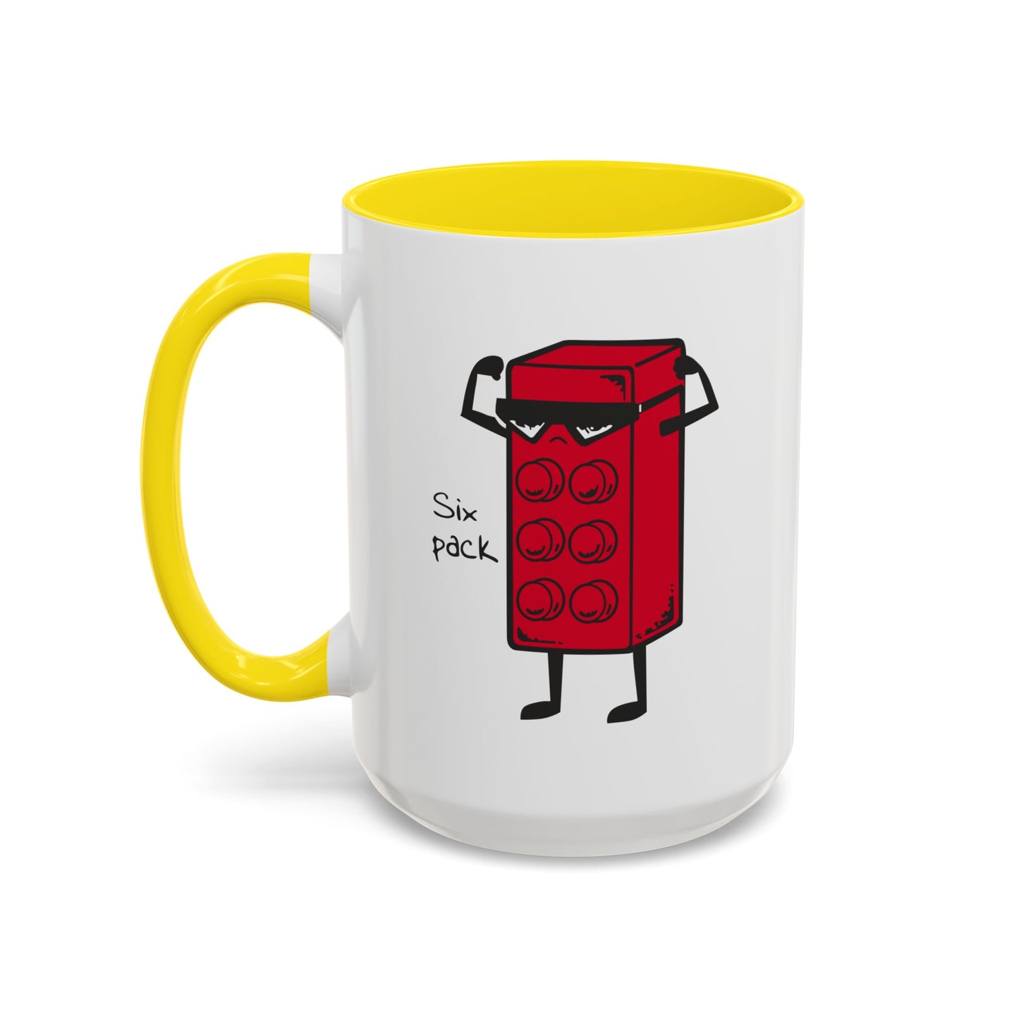 Humor Mug - Six Pack Lego Block