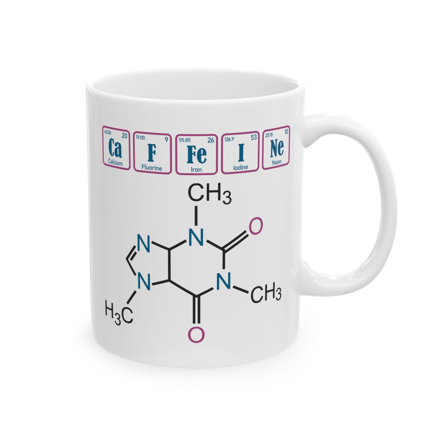 Humor Mug - Caffeine Molecule