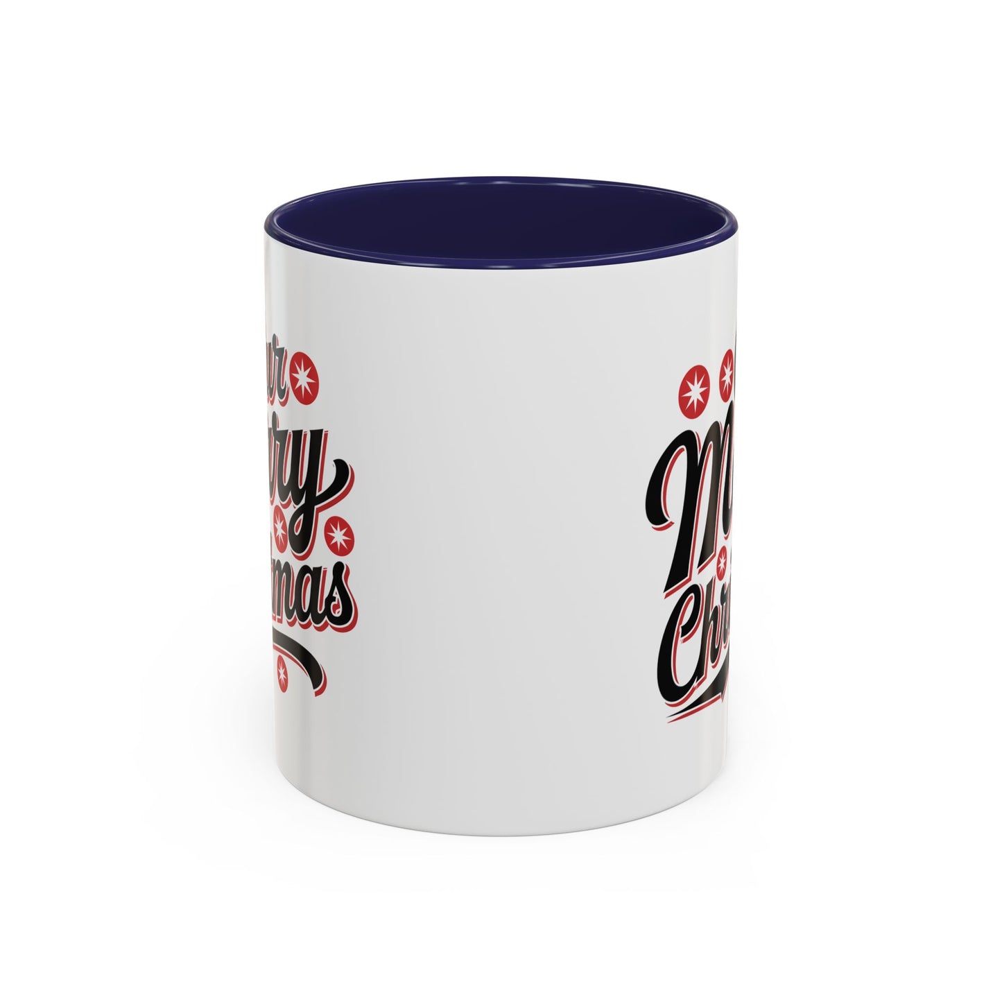 Christmas Mug - Merry Christmas Black Red & White Baseball Text
