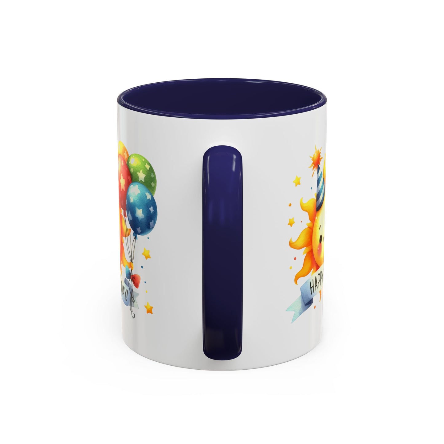 Birthday Mug - Happy Birthday Sun & Balloons
