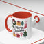 Christmas Mug - Merry Christmas Green Text Presents Tree Candy Cane