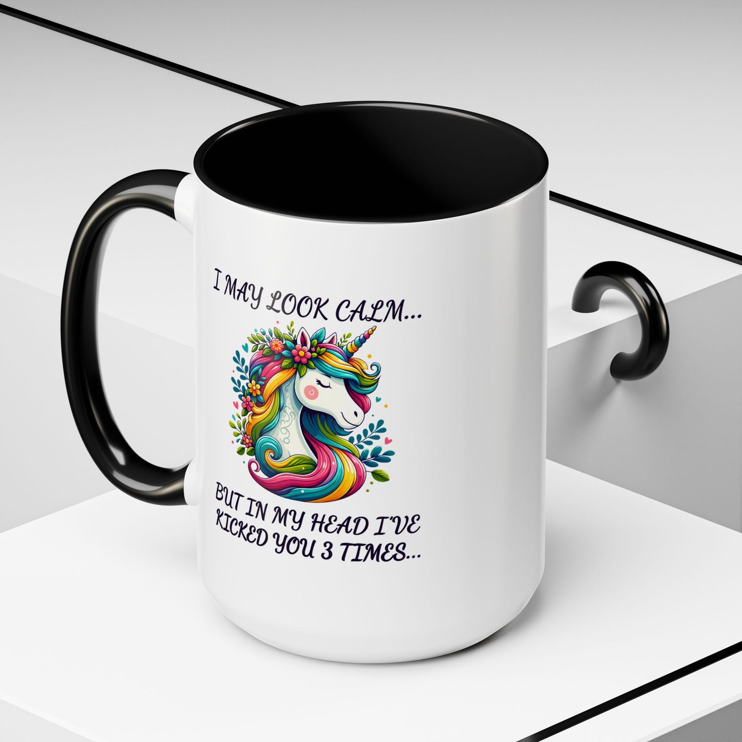 Adult Mug - I may Look Calm Unicorn
