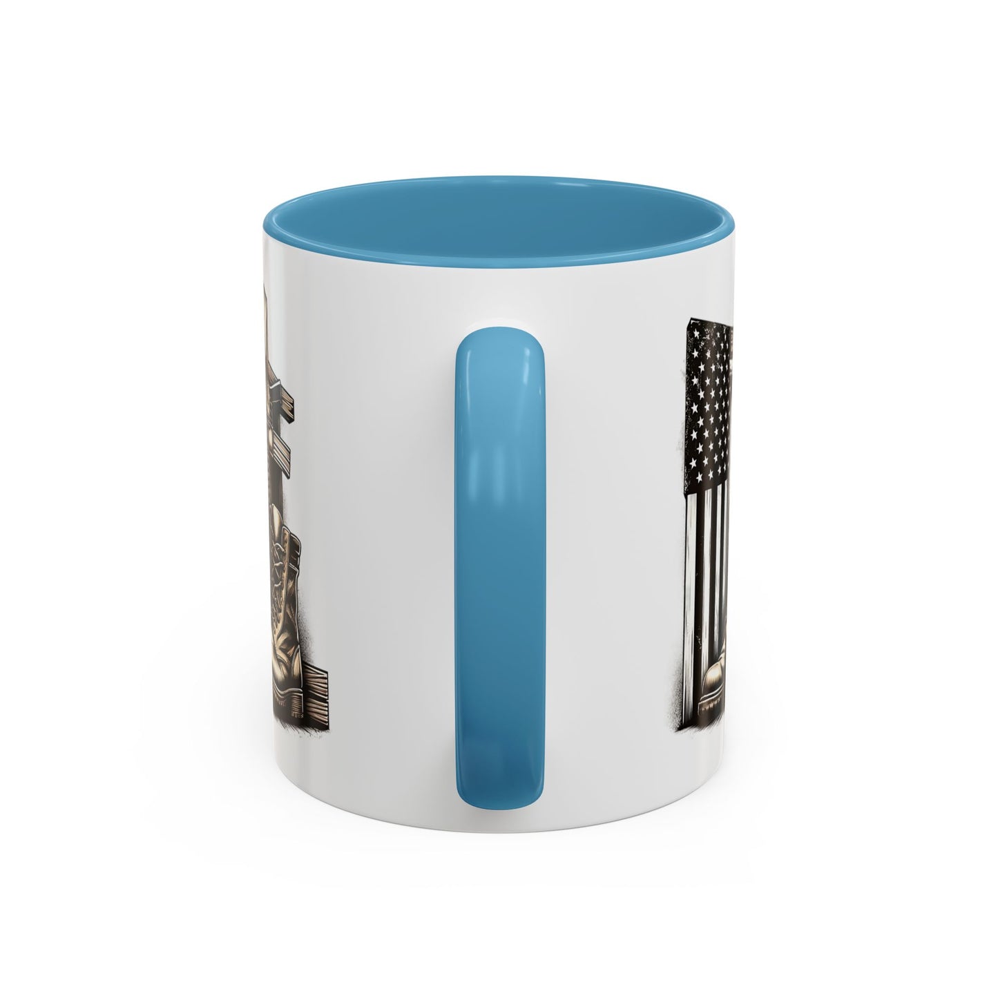 4th of July Mug - Fallen Soldier Boots Flag