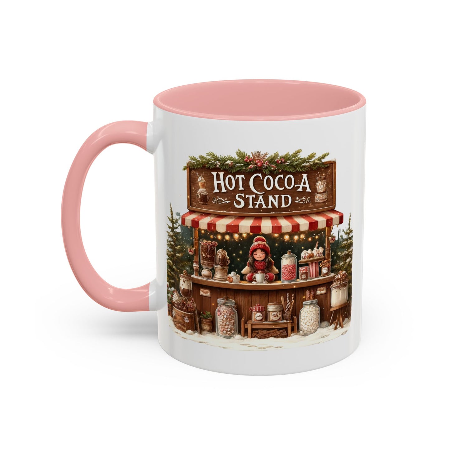 Christmas Mug - Hot Cocoa Stand White Text