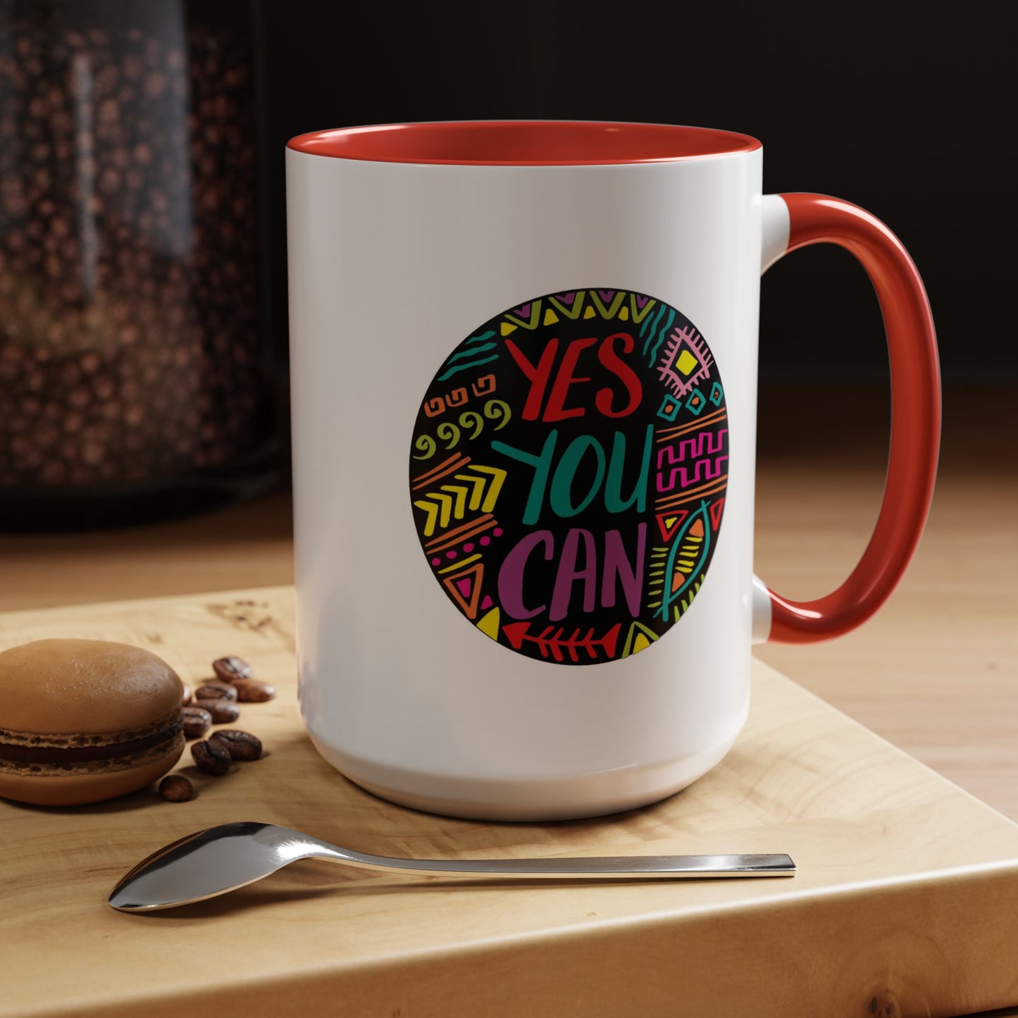 Motivation Mug - Yes You Can Badge