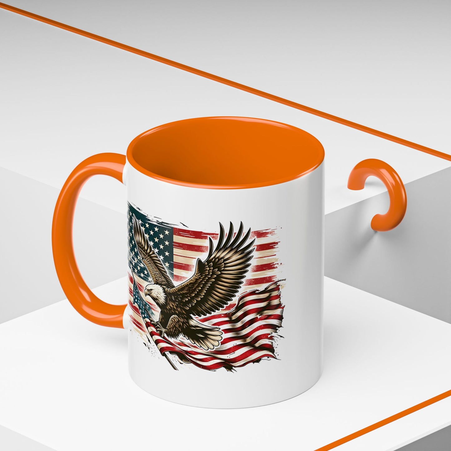 4th of July Mug - American Bald Eagle Flag 9