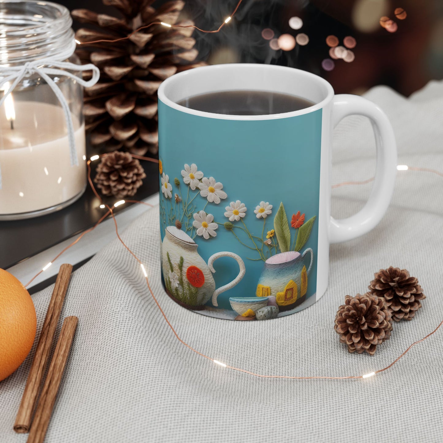 Artistic Mug - Felted Tea Pot